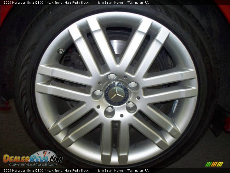 2009 Mercedes-Benz C 300 4Matic Sport Mars Red / Black Photo #13