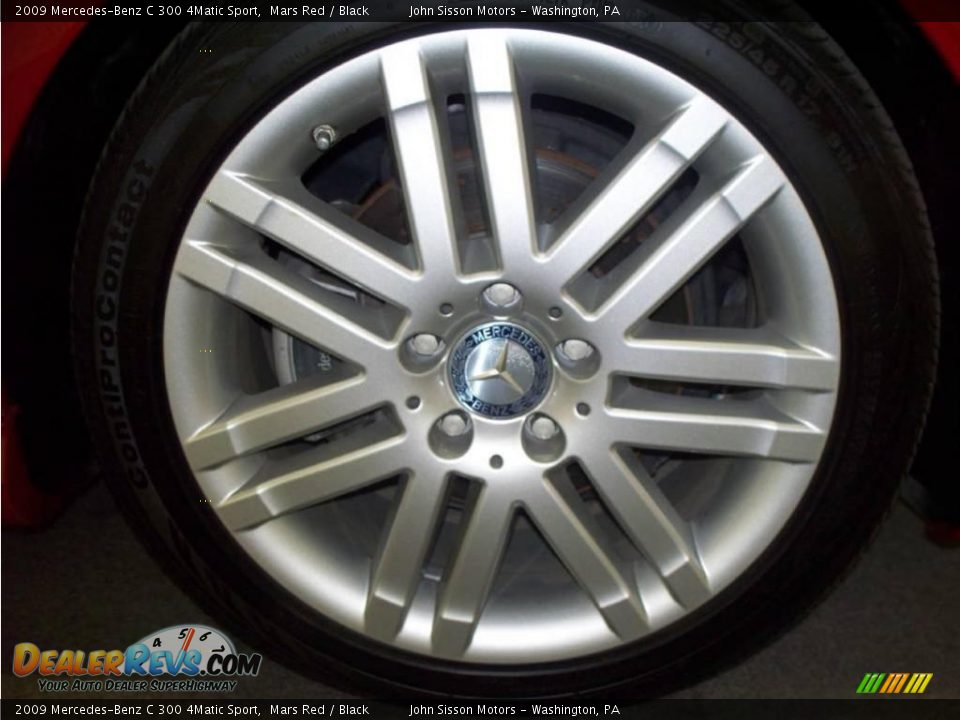 2009 Mercedes-Benz C 300 4Matic Sport Mars Red / Black Photo #14