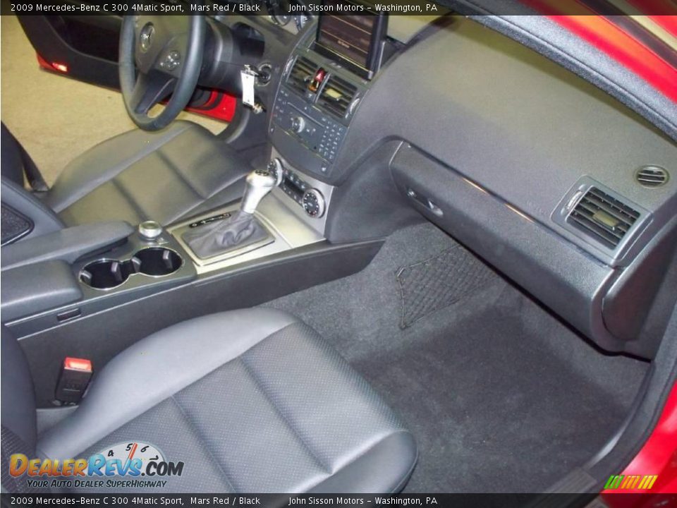 2009 Mercedes-Benz C 300 4Matic Sport Mars Red / Black Photo #27