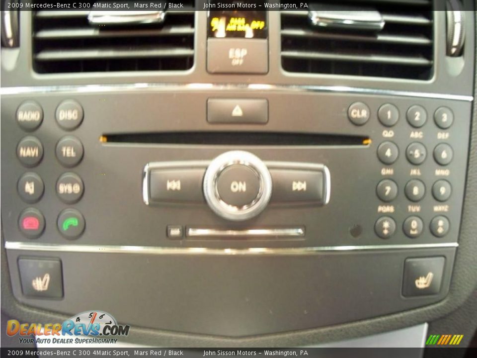 2009 Mercedes-Benz C 300 4Matic Sport Mars Red / Black Photo #34