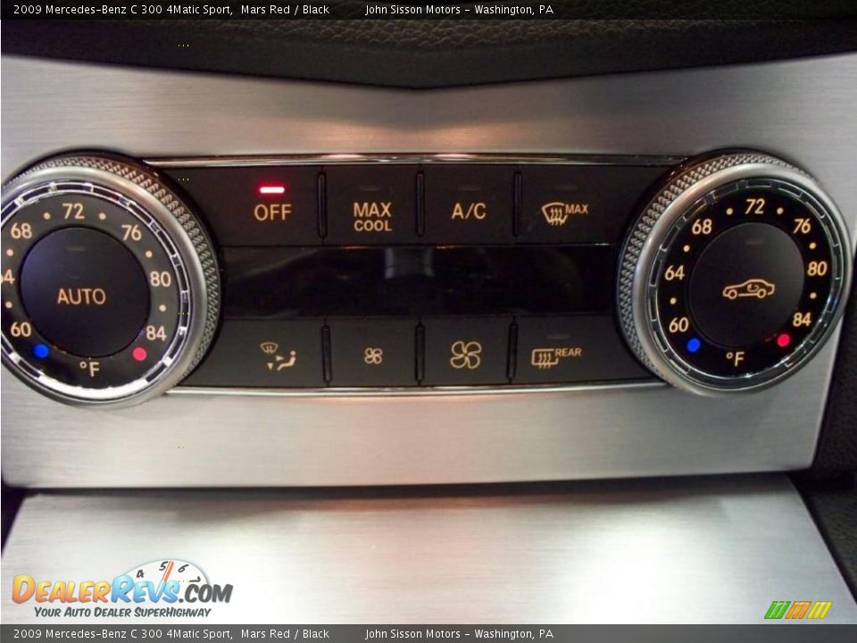 2009 Mercedes-Benz C 300 4Matic Sport Mars Red / Black Photo #35