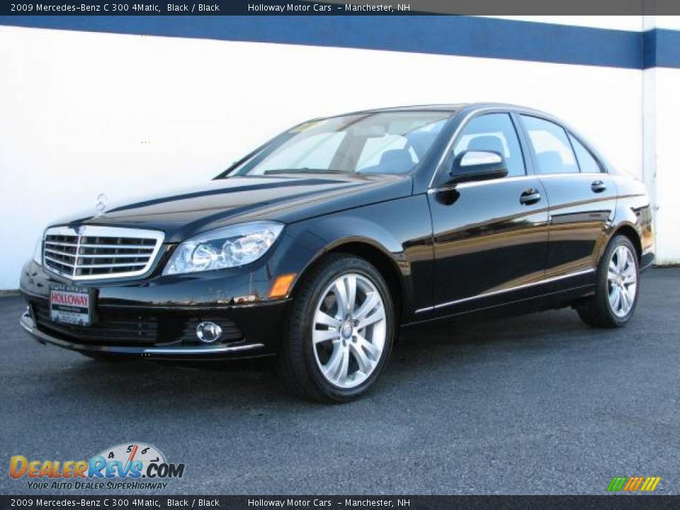 2009 Mercedes-Benz C 300 4Matic Black / Black Photo #1