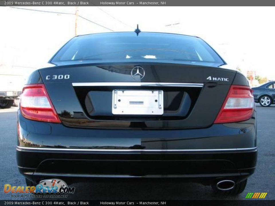 2009 Mercedes-Benz C 300 4Matic Black / Black Photo #4