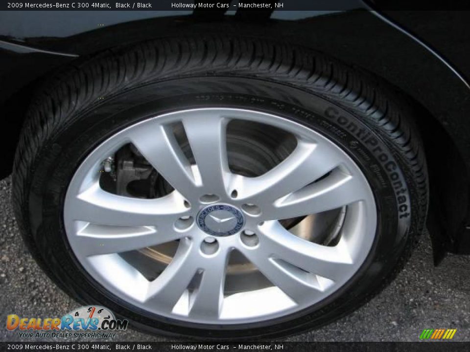 2009 Mercedes-Benz C 300 4Matic Black / Black Photo #5