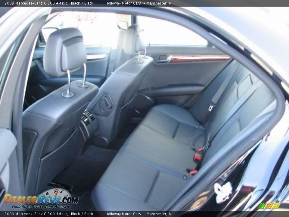 2009 Mercedes-Benz C 300 4Matic Black / Black Photo #6