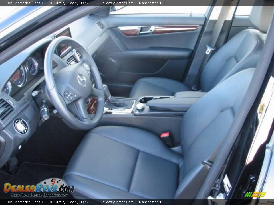 2009 Mercedes-Benz C 300 4Matic Black / Black Photo #9