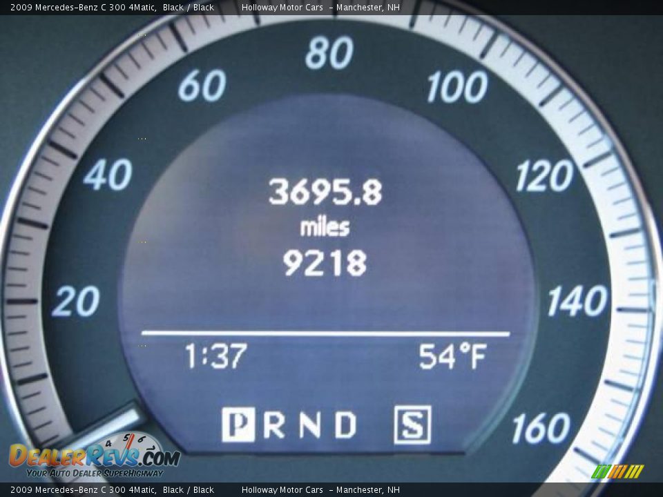 2009 Mercedes-Benz C 300 4Matic Black / Black Photo #10