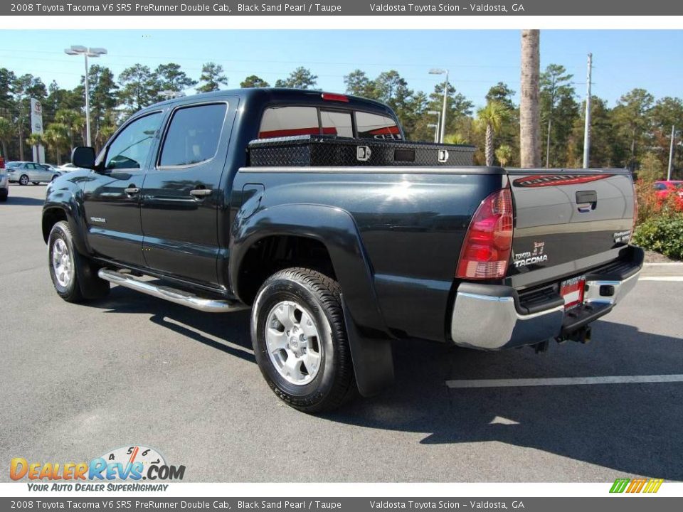 2008 Toyota Tacoma V6 SR5 PreRunner Double Cab Black Sand Pearl / Taupe Photo #5