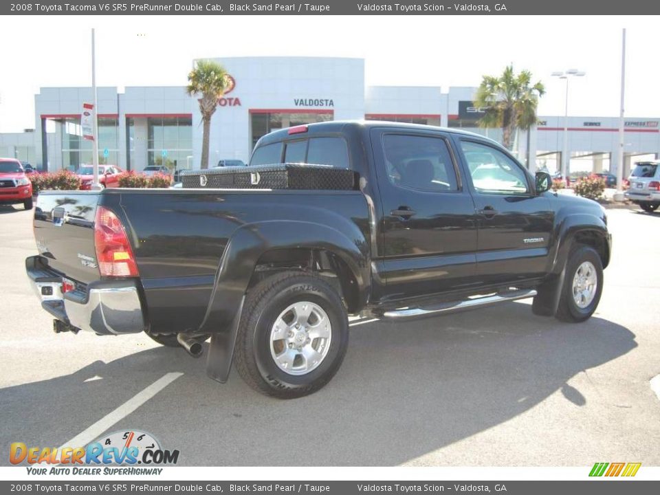 2008 Toyota Tacoma V6 SR5 PreRunner Double Cab Black Sand Pearl / Taupe Photo #7