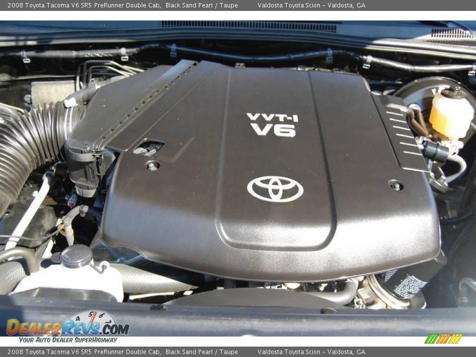 2008 Toyota Tacoma V6 SR5 PreRunner Double Cab Black Sand Pearl / Taupe Photo #9