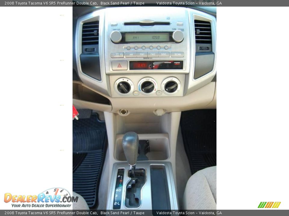 2008 Toyota Tacoma V6 SR5 PreRunner Double Cab Black Sand Pearl / Taupe Photo #17