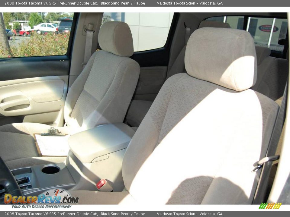 2008 Toyota Tacoma V6 SR5 PreRunner Double Cab Black Sand Pearl / Taupe Photo #19