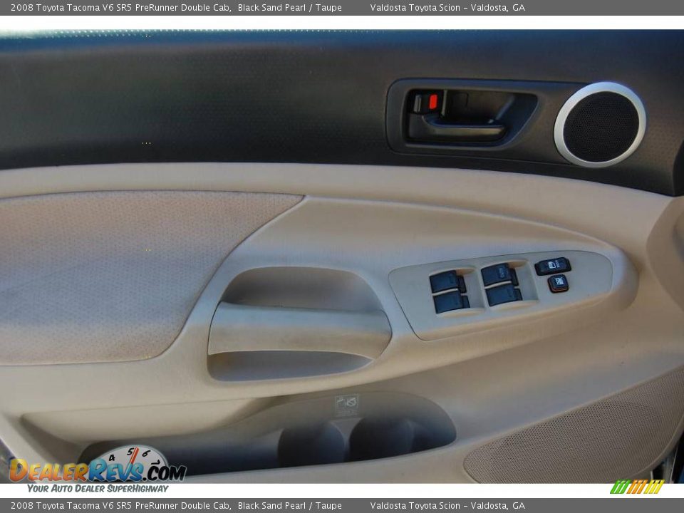 2008 Toyota Tacoma V6 SR5 PreRunner Double Cab Black Sand Pearl / Taupe Photo #20