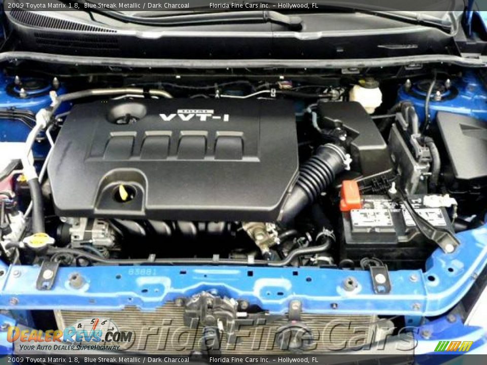2009 Toyota Matrix 1.8 Blue Streak Metallic / Dark Charcoal Photo #9