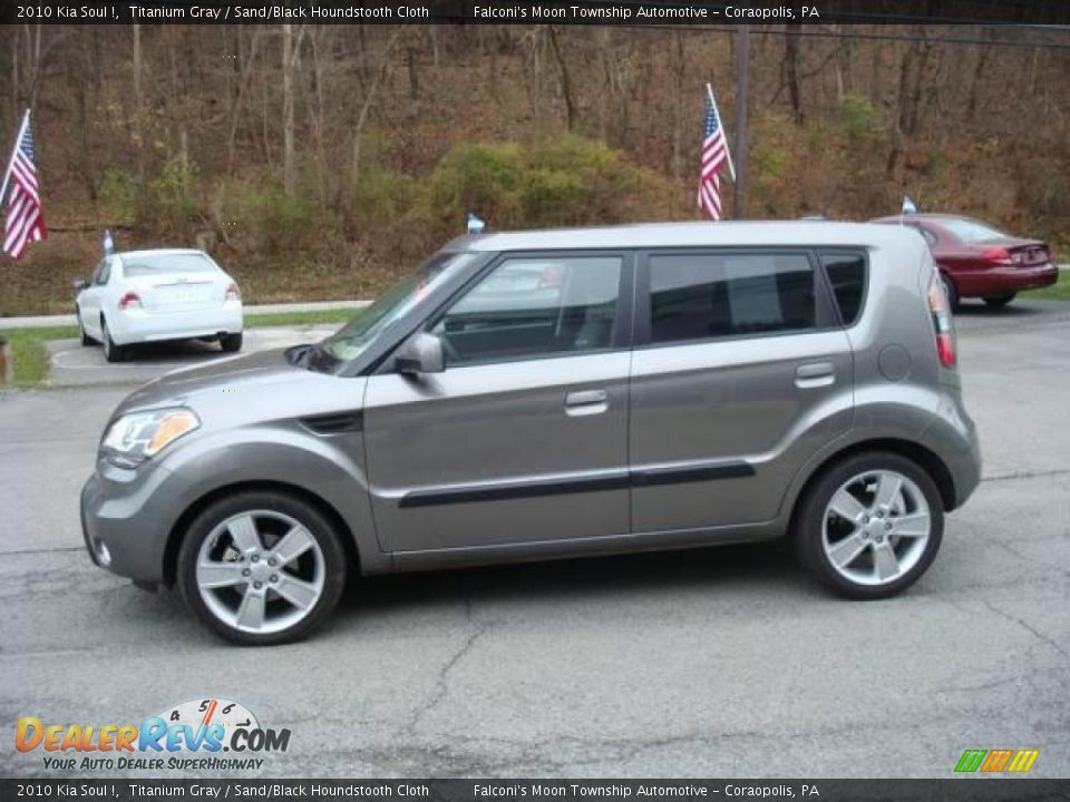 2010 Kia Soul ! Titanium Gray / Sand/Black Houndstooth Cloth Photo #4