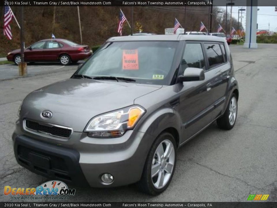 2010 Kia Soul ! Titanium Gray / Sand/Black Houndstooth Cloth Photo #5