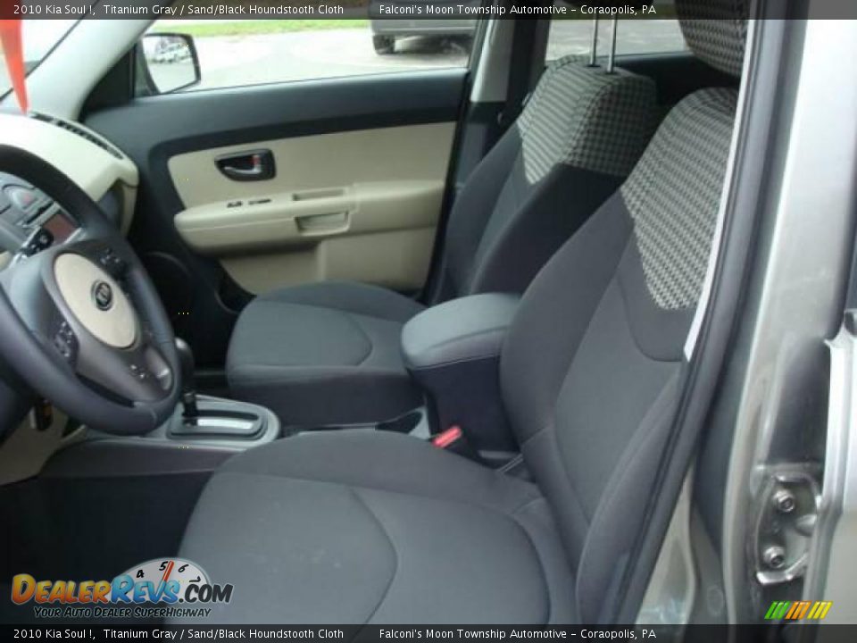 2010 Kia Soul ! Titanium Gray / Sand/Black Houndstooth Cloth Photo #8