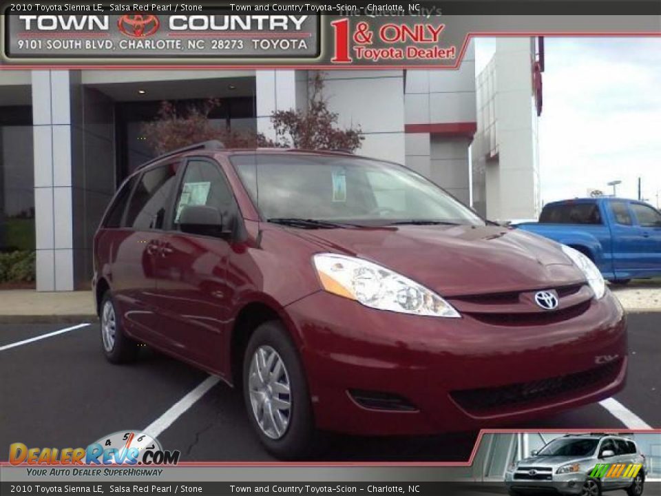 2010 Toyota Sienna LE Salsa Red Pearl / Stone Photo #1