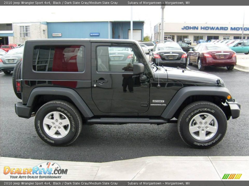 2010 Jeep Wrangler Sport 4x4 Black / Dark Slate Gray/Medium Slate Gray Photo #6