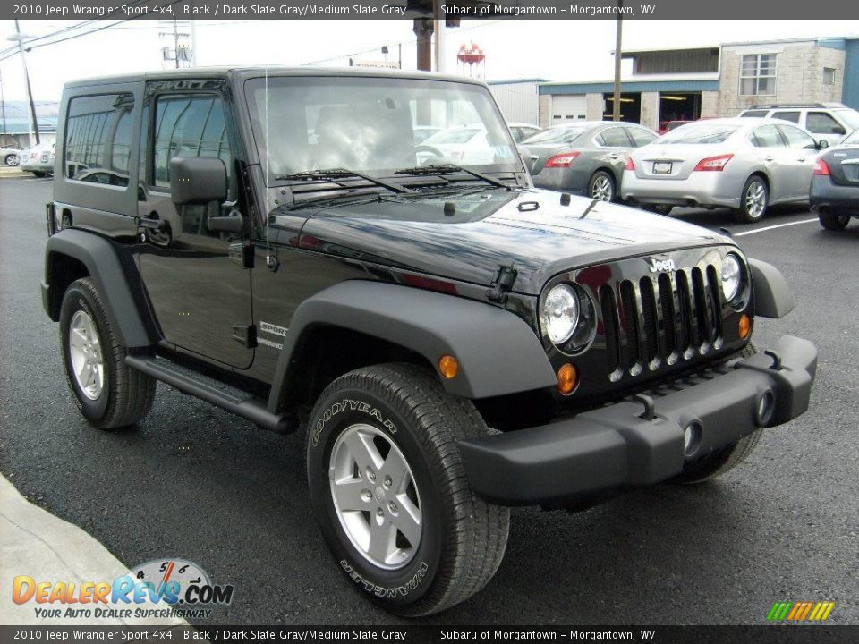 2010 Jeep Wrangler Sport 4x4 Black / Dark Slate Gray/Medium Slate Gray Photo #7