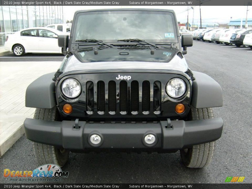 2010 Jeep Wrangler Sport 4x4 Black / Dark Slate Gray/Medium Slate Gray Photo #8