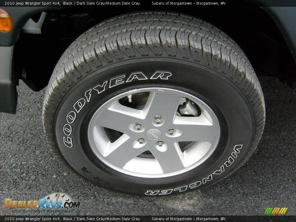 2010 Jeep Wrangler Sport 4x4 Black / Dark Slate Gray/Medium Slate Gray Photo #9