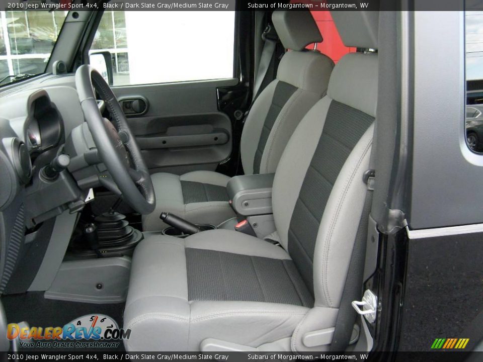 2010 Jeep Wrangler Sport 4x4 Black / Dark Slate Gray/Medium Slate Gray Photo #10