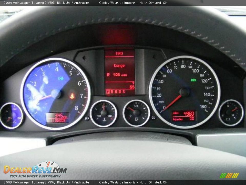 2009 Volkswagen Touareg 2 VR6 Black Uni / Anthracite Photo #16
