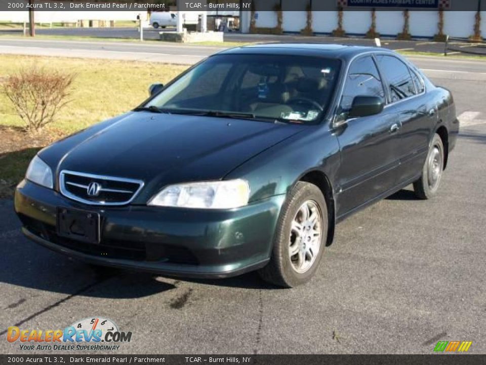 2000 Acura TL 3.2 Dark Emerald Pearl / Parchment Photo #2