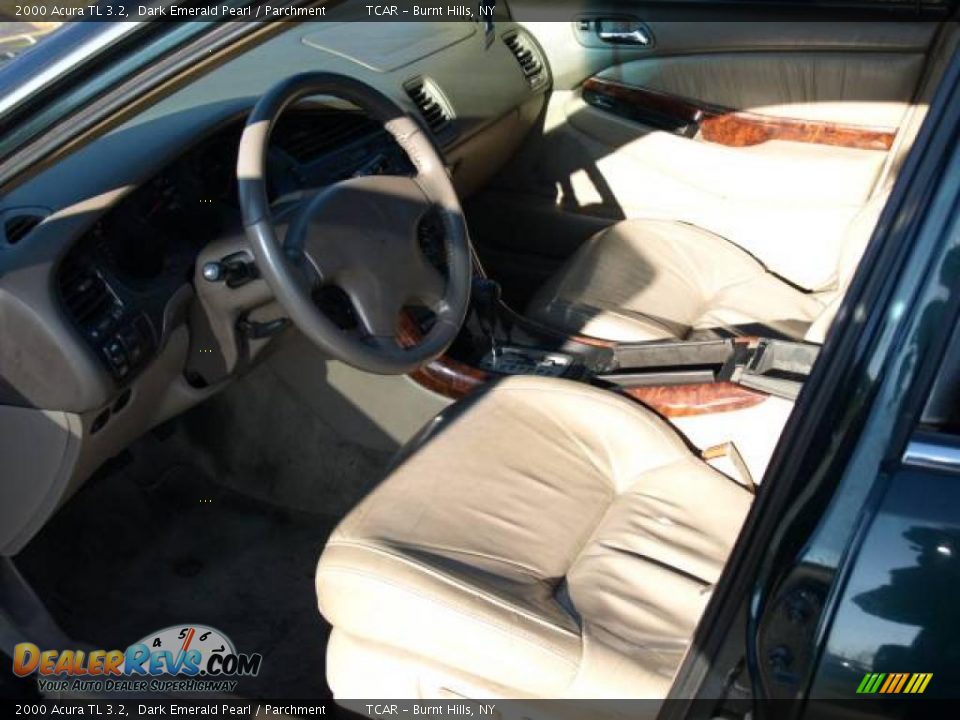 2000 Acura TL 3.2 Dark Emerald Pearl / Parchment Photo #7