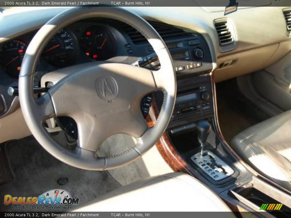2000 Acura TL 3.2 Dark Emerald Pearl / Parchment Photo #8