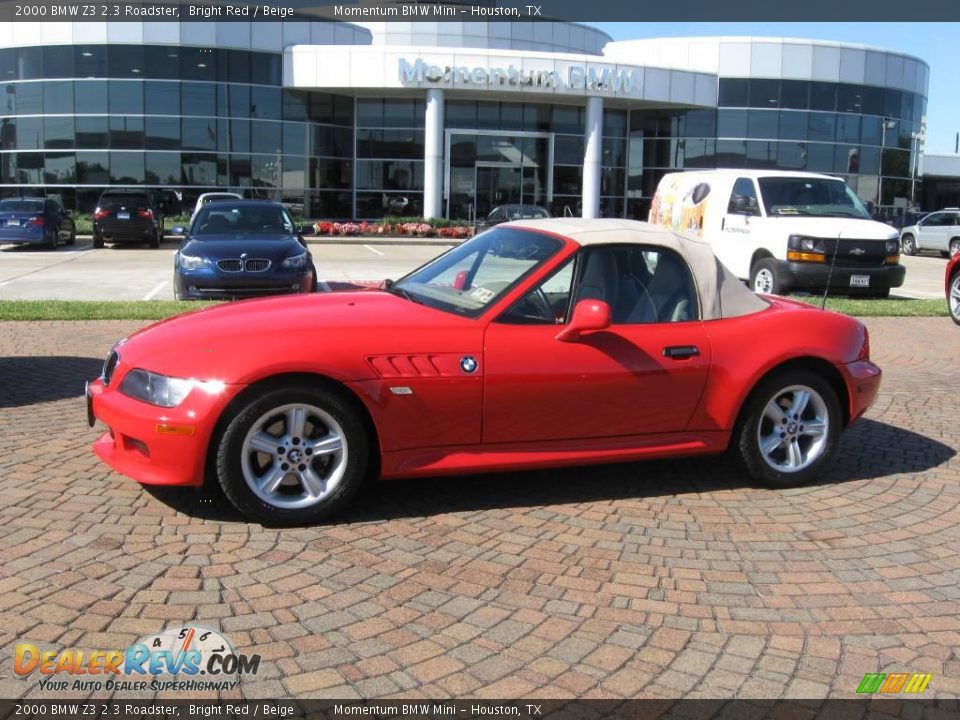2000 BMW Z3 2.3 Roadster Bright Red / Beige Photo #1