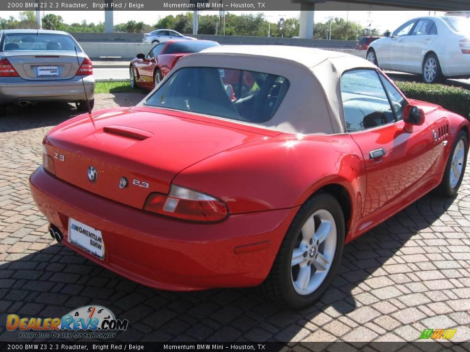 2000 BMW Z3 2.3 Roadster Bright Red / Beige Photo #7