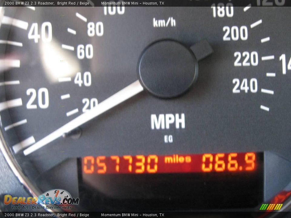 2000 BMW Z3 2.3 Roadster Bright Red / Beige Photo #16
