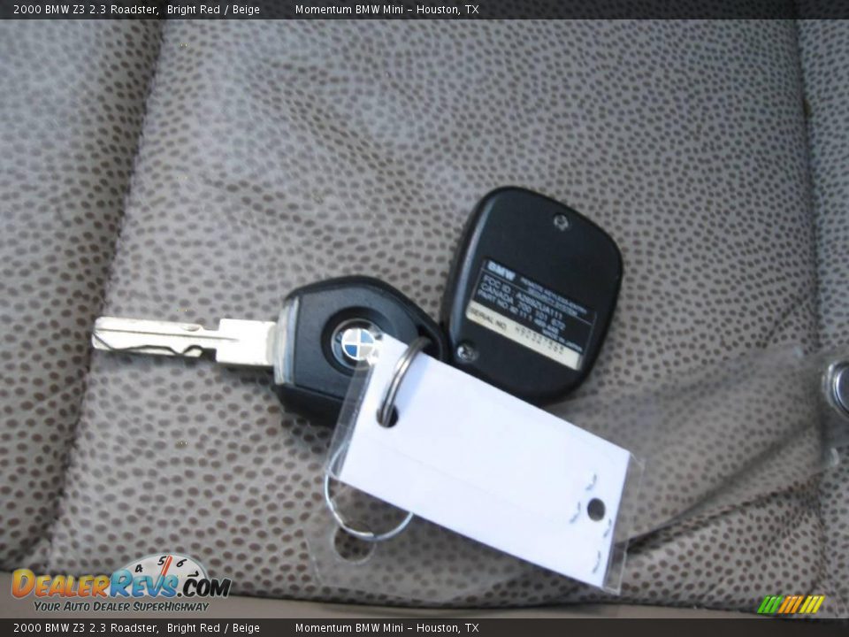 2000 BMW Z3 2.3 Roadster Bright Red / Beige Photo #20