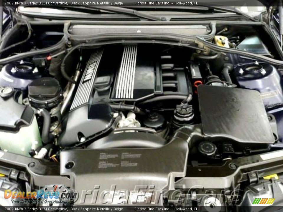 2002 BMW 3 Series 325i Convertible Black Sapphire Metallic / Beige Photo #10