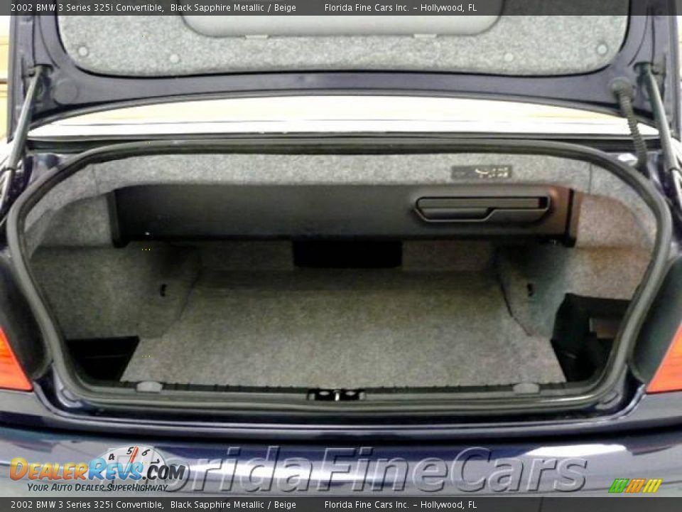 2002 BMW 3 Series 325i Convertible Black Sapphire Metallic / Beige Photo #11