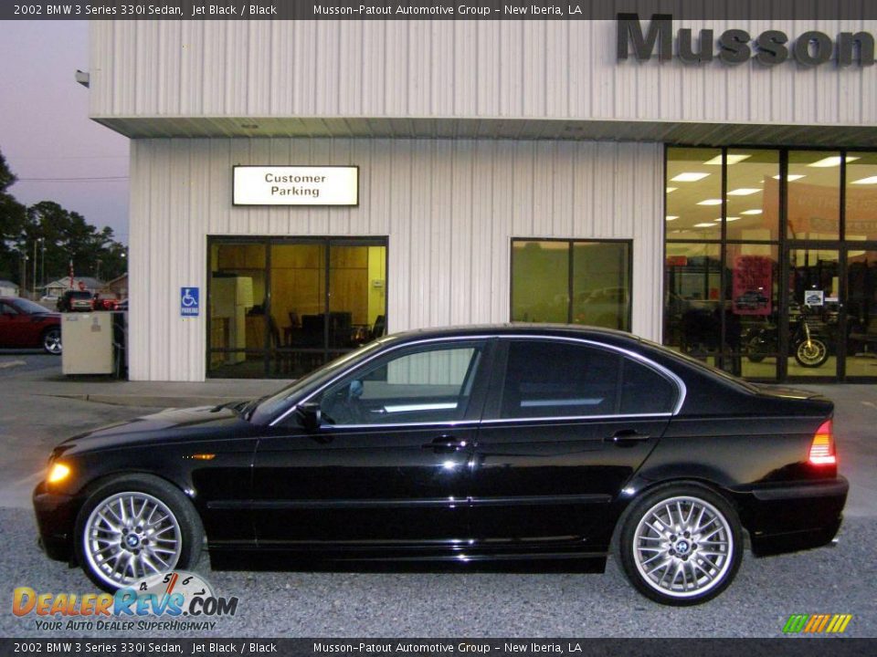 2002 BMW 3 Series 330i Sedan Jet Black / Black Photo #2