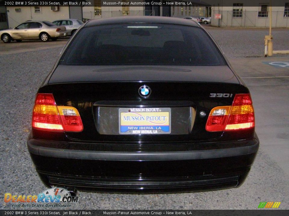 2002 BMW 3 Series 330i Sedan Jet Black / Black Photo #4