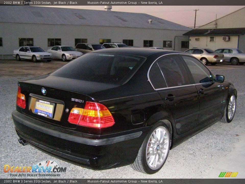 2002 BMW 3 Series 330i Sedan Jet Black / Black Photo #5