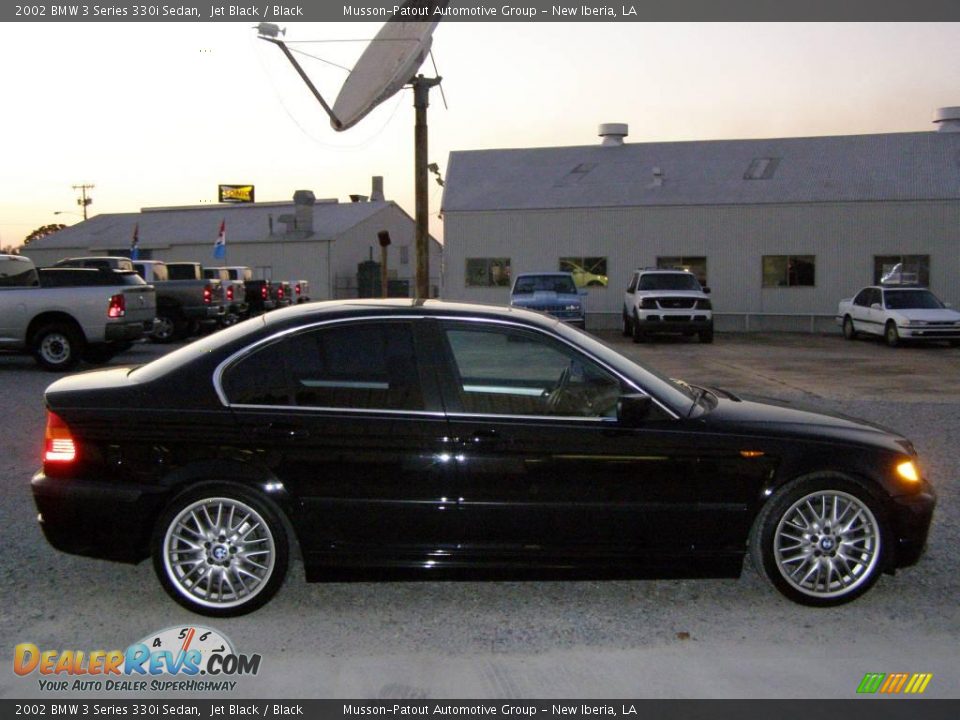 2002 BMW 3 Series 330i Sedan Jet Black / Black Photo #6
