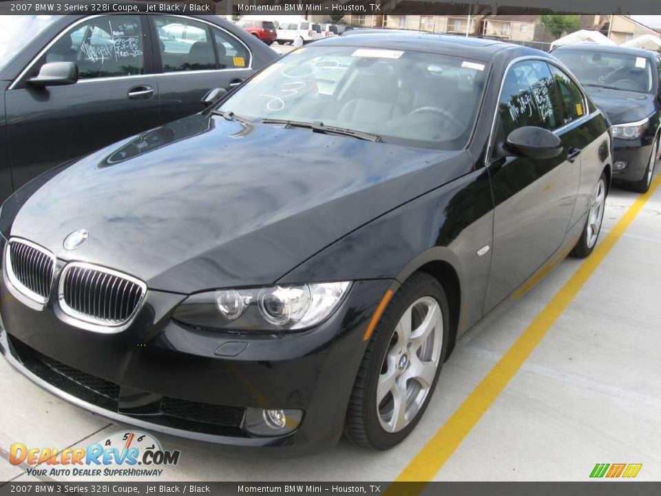 2007 BMW 3 Series 328i Coupe Jet Black / Black Photo #1