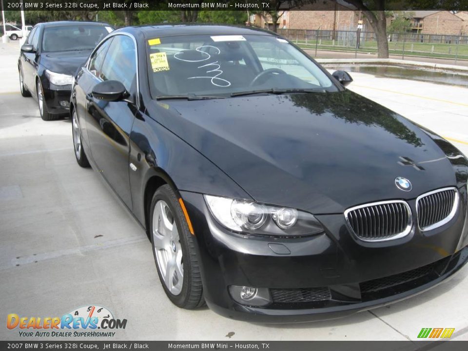 2007 BMW 3 Series 328i Coupe Jet Black / Black Photo #4