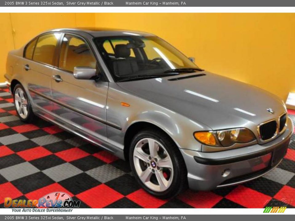 2005 BMW 3 Series 325xi Sedan Silver Grey Metallic / Black Photo #21