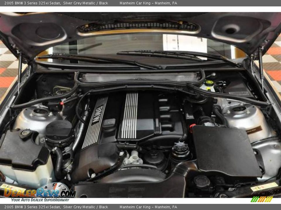 2005 BMW 3 Series 325xi Sedan Silver Grey Metallic / Black Photo #34