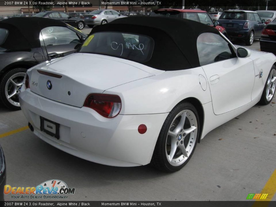 2007 BMW Z4 3.0si Roadster Alpine White / Black Photo #3
