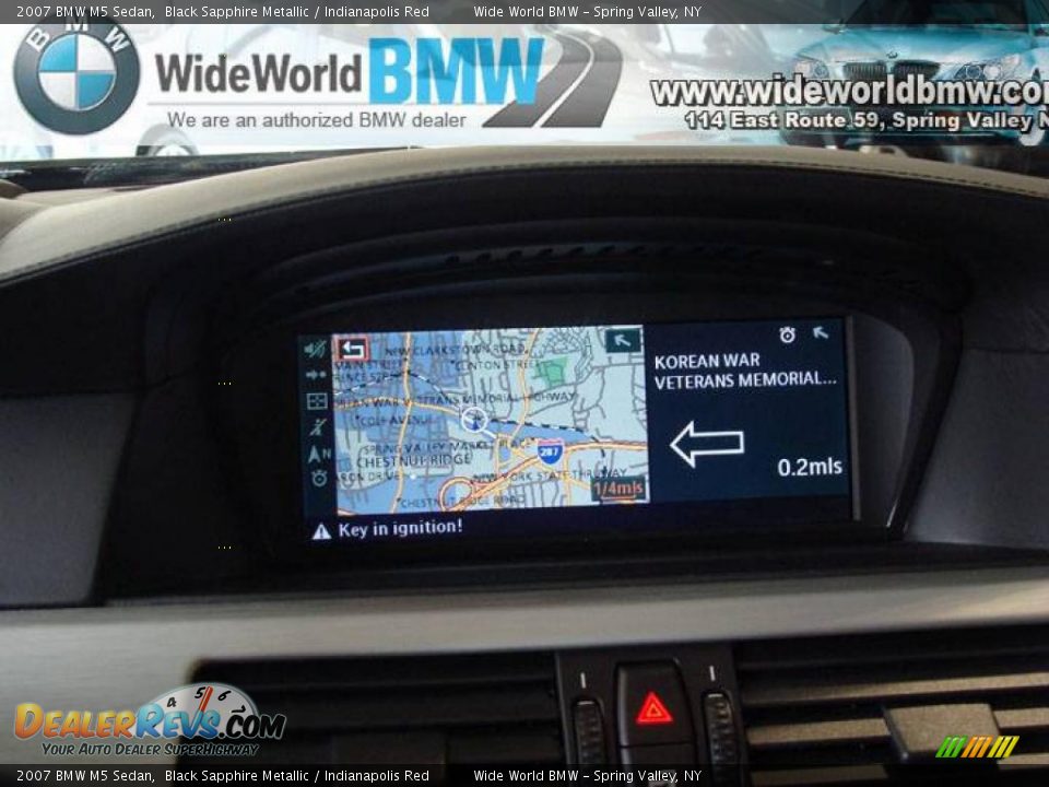 2007 BMW M5 Sedan Black Sapphire Metallic / Indianapolis Red Photo #16