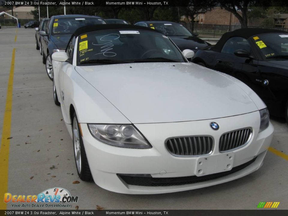2007 BMW Z4 3.0si Roadster Alpine White / Black Photo #4