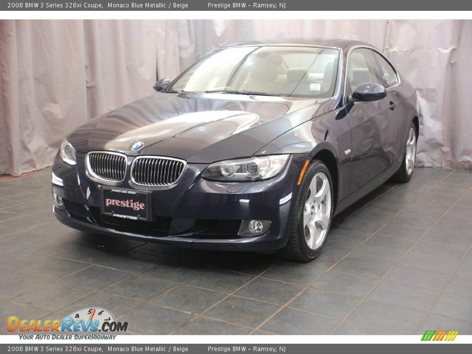 2008 BMW 3 Series 328xi Coupe Monaco Blue Metallic / Beige Photo #1