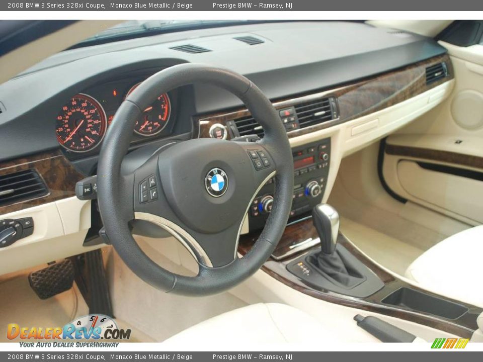 2008 BMW 3 Series 328xi Coupe Monaco Blue Metallic / Beige Photo #3